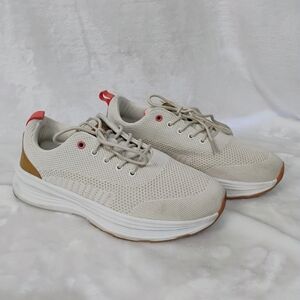OrthoComfoot‎ Womens 10.5 Walking Shoes Beige Pink Mesh Sneakers EU 41.5